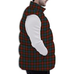 Tartan Puffer Vest Winter White Duck Down Vest Sleeveless