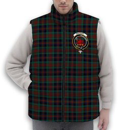 ScotsTee Shop Scottish MacDuff Hunting Modern Crest Tartan Puffer Vest Winter White Duck Down Vest Sleeveless