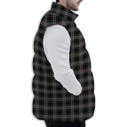 Tartan Puffer Vest Winter White Duck Down Vest Sleeveless