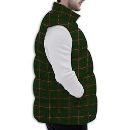 Tartan Puffer Vest Winter White Duck Down Vest Sleeveless