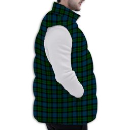 Tartan Puffer Vest Winter White Duck Down Vest Sleeveless