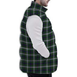 Tartan Puffer Vest Winter White Duck Down Vest Sleeveless