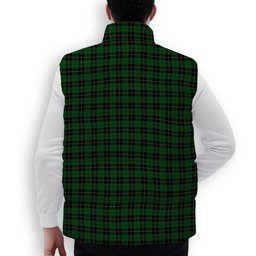 ScotsTee Shop Scottish Wallace Hunting Crest Tartan Puffer Vest Winter White Duck Down Vest Sleeveless