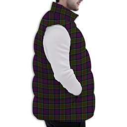 Tartan Puffer Vest Winter White Duck Down Vest Sleeveless
