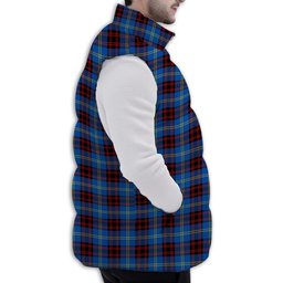 Tartan Puffer Vest Winter White Duck Down Vest Sleeveless
