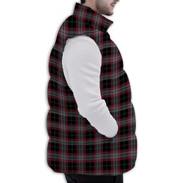Tartan Puffer Vest Winter White Duck Down Vest Sleeveless
