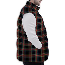 Tartan Puffer Vest Winter White Duck Down Vest Sleeveless