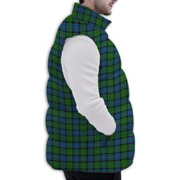 Tartan Puffer Vest Winter White Duck Down Vest Sleeveless