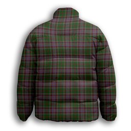 ScotsTee Shop Scottish Anderson of Kinneddar Hunting Crest Tartan Collar Down Jacket Winter White Duck Down Plaid