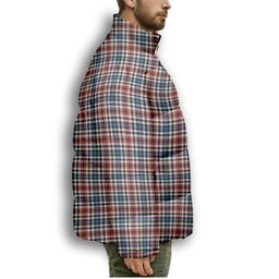 ScotsTee Shop Scottish Bell Border (Bell Southern Bell) Ancient Crest Tartan Collar Down Jacket Winter White Duck Down Plaid