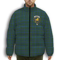 ScotsTee Shop Scottish Campbell of Argyll 02 Crest Tartan Collar Down Jacket Winter White Duck Down Plaid