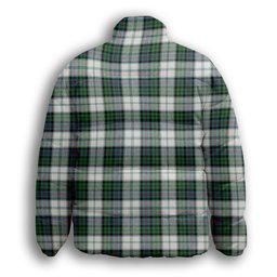 ScotsTee Shop Scottish Campbell of Cawdor Dress Ancient Crest Tartan Collar Down Jacket Winter White Duck Down Plaid