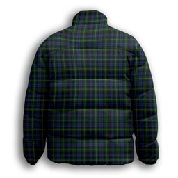 ScotsTee Shop Scottish Campbell of Argyll 01 Crest Tartan Collar Down Jacket Winter White Duck Down Plaid