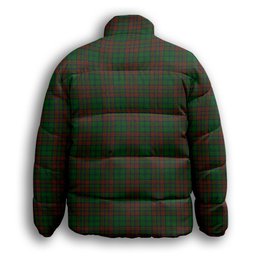 ScotsTee Shop Scottish Matheson Hunting Highland Society of London Crest Tartan Collar Down Jacket Winter White Duck Down Plaid