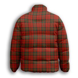 ScotsTee Shop Scottish McDonell of Keppoch Ancient Crest Tartan Collar Down Jacket Winter White Duck Down Plaid