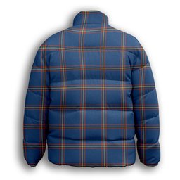 ScotsTee Shop Scottish MacLaine of Loch Buie Hunting Ancient Crest Tartan Collar Down Jacket Winter White Duck Down Plaid