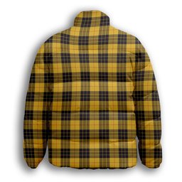 ScotsTee Shop Scottish MacLeod of Lewis Ancient SC Crest Tartan Collar Down Jacket Winter White Duck Down Plaid