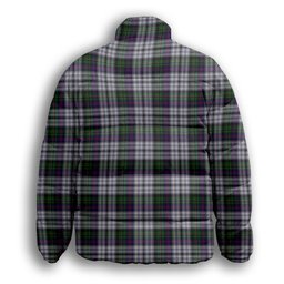 ScotsTee Shop Scottish Malcolm Dress Lochcarron 2005 Crest Tartan Collar Down Jacket Winter White Duck Down Plaid