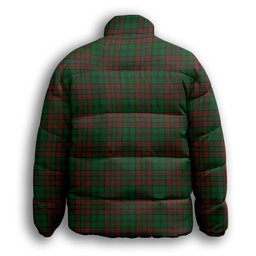 ScotsTee Shop Scottish Matheson Hunting Highland Crest Tartan Collar Down Jacket Winter White Duck Down Plaid