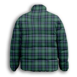 ScotsTee Shop Scottish McDonald of the Isles Hunting Ancient Crest Tartan Collar Down Jacket Winter White Duck Down Plaid
