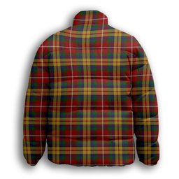 ScotsTee Shop Scottish Young Presidents Organisation Dress Crest Tartan Collar Down Jacket Winter White Duck Down Plaid