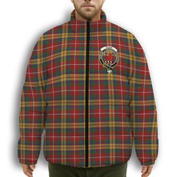 ScotsTee Shop Scottish Young Presidents Organisation Dress Crest Tartan Collar Down Jacket Winter White Duck Down Plaid