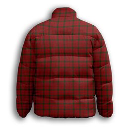 ScotsTee Shop Scottish MacDonell of Keppoch 2 Crest Tartan Collar Down Jacket Winter White Duck Down Plaid
