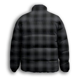ScotsTee Shop Scottish Stewart Mourning Originaux Ancient Clan Crest Tartan Collar Down Jacket Winter White Duck Down Plaid