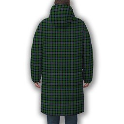 ScotsTee Shop Scottish Baillie of Lamington Ancient Clan Crest Tartan Long Down Jacket Winter White Duck Down Plaid