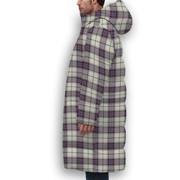 ScotsTee Shop Scottish Alexander of Menstry Dress Ancient Crest Tartan Long Down Jacket Winter White Duck Down Plaid