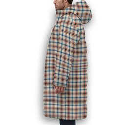 ScotsTee Shop Scottish Boswell Dress Ancient Crest Tartan Long Down Jacket Winter White Duck Down Plaid