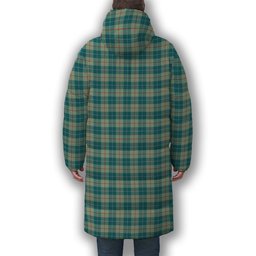 ScotsTee Shop Scottish Barclay Hunting #2 Ancient Clan Crest Tartan Long Down Jacket Winter White Duck Down Plaid