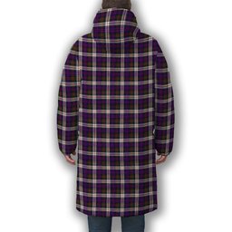 ScotsTee Shop Scottish Donald Dress Modern Crest Tartan Long Down Jacket Winter White Duck Down Plaid