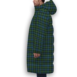 ScotsTee Shop Scottish Campbell of Argyll Ancient Crest Tartan Long Down Jacket Winter White Duck Down Plaid