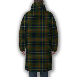 ScotsTee Shop Scottish Cameron of Lochiel Hunting Modern Crest Tartan Long Down Jacket Winter White Duck Down Plaid