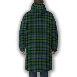 ScotsTee Shop Scottish Campbell of Argyll 1815 Ancient 2 Crest Tartan Long Down Jacket Winter White Duck Down Plaid