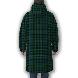 ScotsTee Shop Scottish Campbell of Argyll 02 Crest Tartan Long Down Jacket Winter White Duck Down Plaid