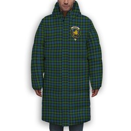 ScotsTee Shop Scottish Campbell of Argyll 02 Crest Tartan Long Down Jacket Winter White Duck Down Plaid