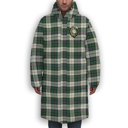 ScotsTee Shop Scottish Campbell of Cawdor Dress Ancient Crest Tartan Long Down Jacket Winter White Duck Down Plaid