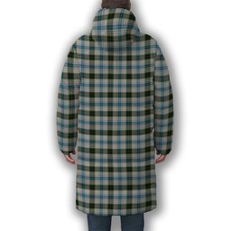 ScotsTee Shop Scottish Henderson Dress 1 Crest Tartan Long Down Jacket Winter White Duck Down Plaid