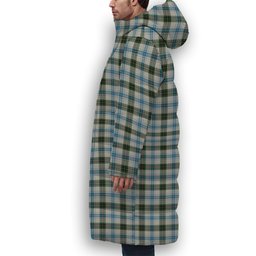 ScotsTee Shop Scottish Henderson Dress 1 Crest Tartan Long Down Jacket Winter White Duck Down Plaid