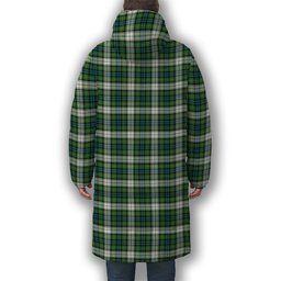 ScotsTee Shop Scottish Forbes Dress Ancient Crest Tartan Long Down Jacket Winter White Duck Down Plaid