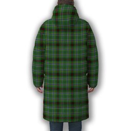 ScotsTee Shop Scottish Duncan of Sketraw Ancient Crest Tartan Long Down Jacket Winter White Duck Down Plaid
