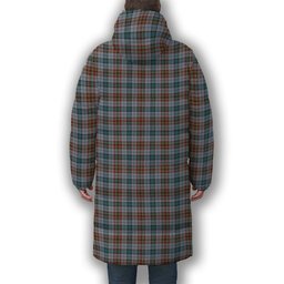 ScotsTee Shop Scottish Gayre Hunting Ancient Crest Tartan Long Down Jacket Winter White Duck Down Plaid