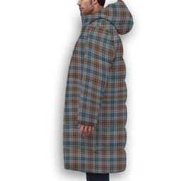 ScotsTee Shop Scottish Gayre Hunting Ancient Crest Tartan Long Down Jacket Winter White Duck Down Plaid