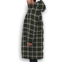 ScotsTee Shop Scottish Gordon Dress MacGregor-Hastie Crest Tartan Long Down Jacket Winter White Duck Down Plaid