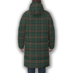 ScotsTee Shop Scottish Gayre Dress Modern Crest Tartan Long Down Jacket Winter White Duck Down Plaid