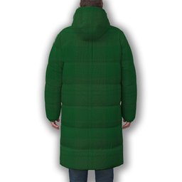 ScotsTee Shop Scottish Erskine Hunting Ancient Crest Tartan Long Down Jacket Winter White Duck Down Plaid