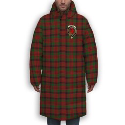 ScotsTee Shop Scottish MacNicol Inverness Tweed Mill Co Ltd Crest Tartan Long Down Jacket Winter White Duck Down Plaid