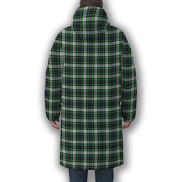 ScotsTee Shop Scottish McKenzie Dress Modern Crest Tartan Long Down Jacket Winter White Duck Down Plaid